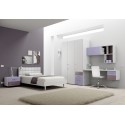 Chambre enfant PERSONNALISABLE BF36 avec lit ado  - MORETTI COMPACT