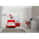 Chambre enfant PERSONNALISABLE BF39 avec lit 1 personne - MORETTI COMPACT