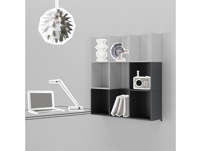 Meuble bibliothèque PERSONNALISABLE WX007 cubique et design - MORETTI COMPACT