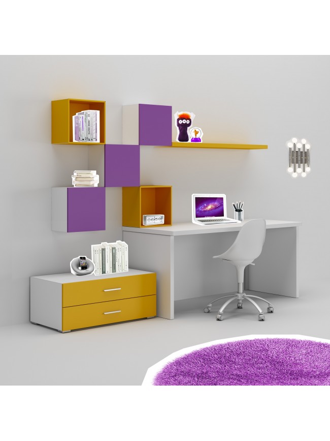 Bureau Enfant Tres Colore Fun Moderne Moretti Compact So Nuit