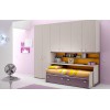 Chambre enfant PERSONNALISABLE BF48 lit 1 surélevé - MORETTI COMPACT