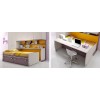 Chambre enfant PERSONNALISABLE BF48 lit 1 surélevé - MORETTI COMPACT