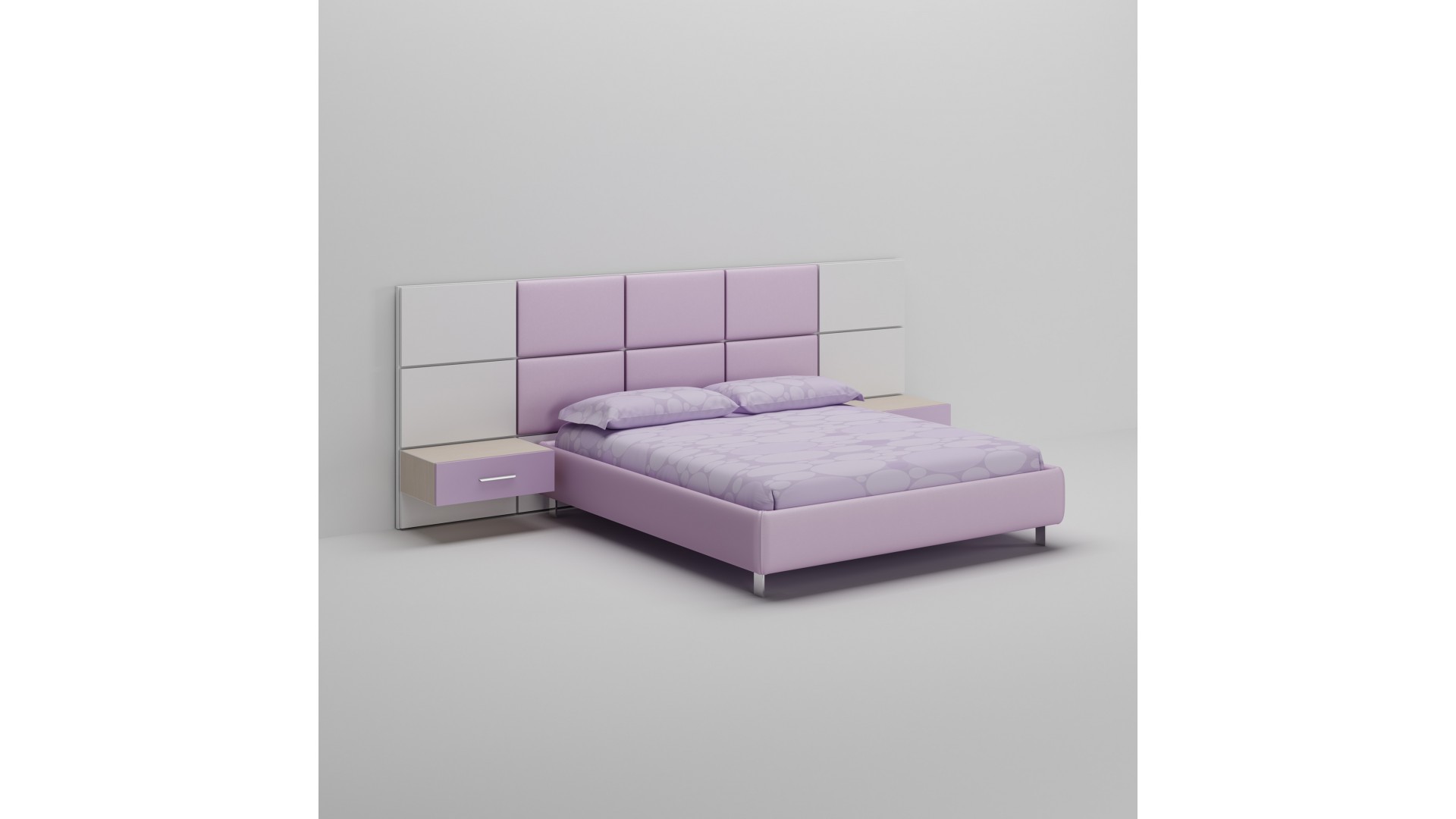 Chambre à coucher PERSONNALISABLE WB009 avec lit de 160x200 - MORETTI COMPACT
