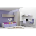 Chambre enfant PERSONNALISABLE BF53 lit surélevé - MORETTI COMPACT