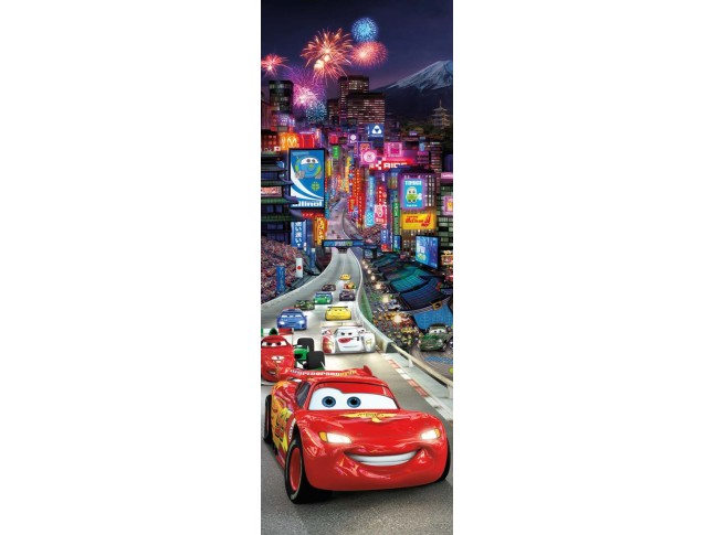 Poster mural CARS à Tokyo - Panoramique Disney - KOMAR
