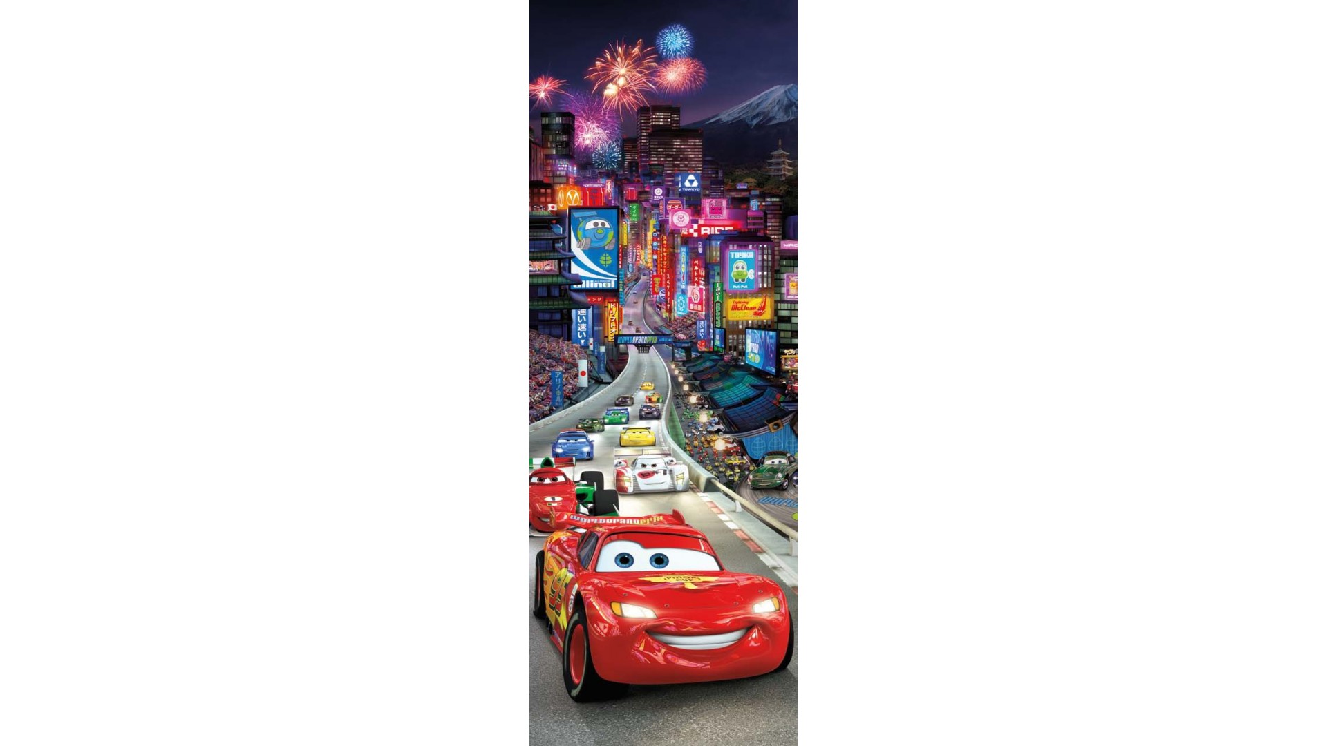 Poster mural CARS à Tokyo - Panoramique Disney - KOMAR