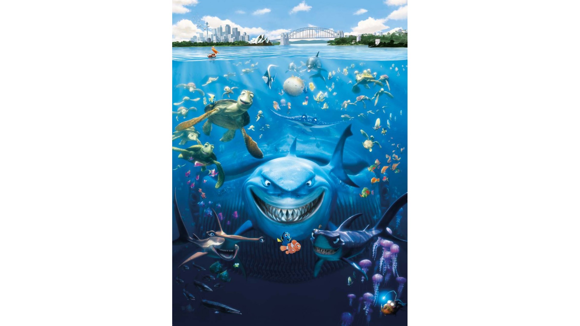 Poster mural Le monde de Nemo - Panoramique Disney - KOMAR