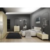 Chambre adulte PERSONNALISABLE AM18 lit double, chevets, commode & armoire - MORETTI COMPACT