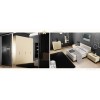 Chambre adulte PERSONNALISABLE AM18 lit double, chevets, commode & armoire - MORETTI COMPACT
