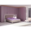 Chambre adulte PERSONNALISABLE AM19 lit double, chevets, rangement pont & armoires - MORETTI COMPACT