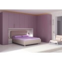 Chambre adulte PERSONNALISABLE AM19 lit double, chevets, rangement pont & armoires - MORETTI COMPACT