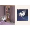Chambre adulte PERSONNALISABLE AM19 lit double, chevets, rangement pont & armoires - MORETTI COMPACT