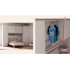 Chambre ado lit 1 personne PERSONNALISABLE AM21 lit, chevet, rangement pont & armoires - MORETTI COMPACT