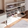 Dressing sur mesure PERSONNALISABLE AK11  avec étagères, penderies extractibles & coffres - MORETTI COMPACT