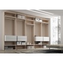 Dressing sur mesure PERSONNALISABLE AK15 avec étagères, penderies & coffres - MORETTI COMPACT
