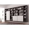 Bibliothèque design PERSONNALISABLE AL16 suspendue avec structure & porte avec push-pull - MORETTI COMPACT