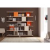 Bibliothèque design PERSONNALISABLE AL17 sur pied - MORETTI COMPACT