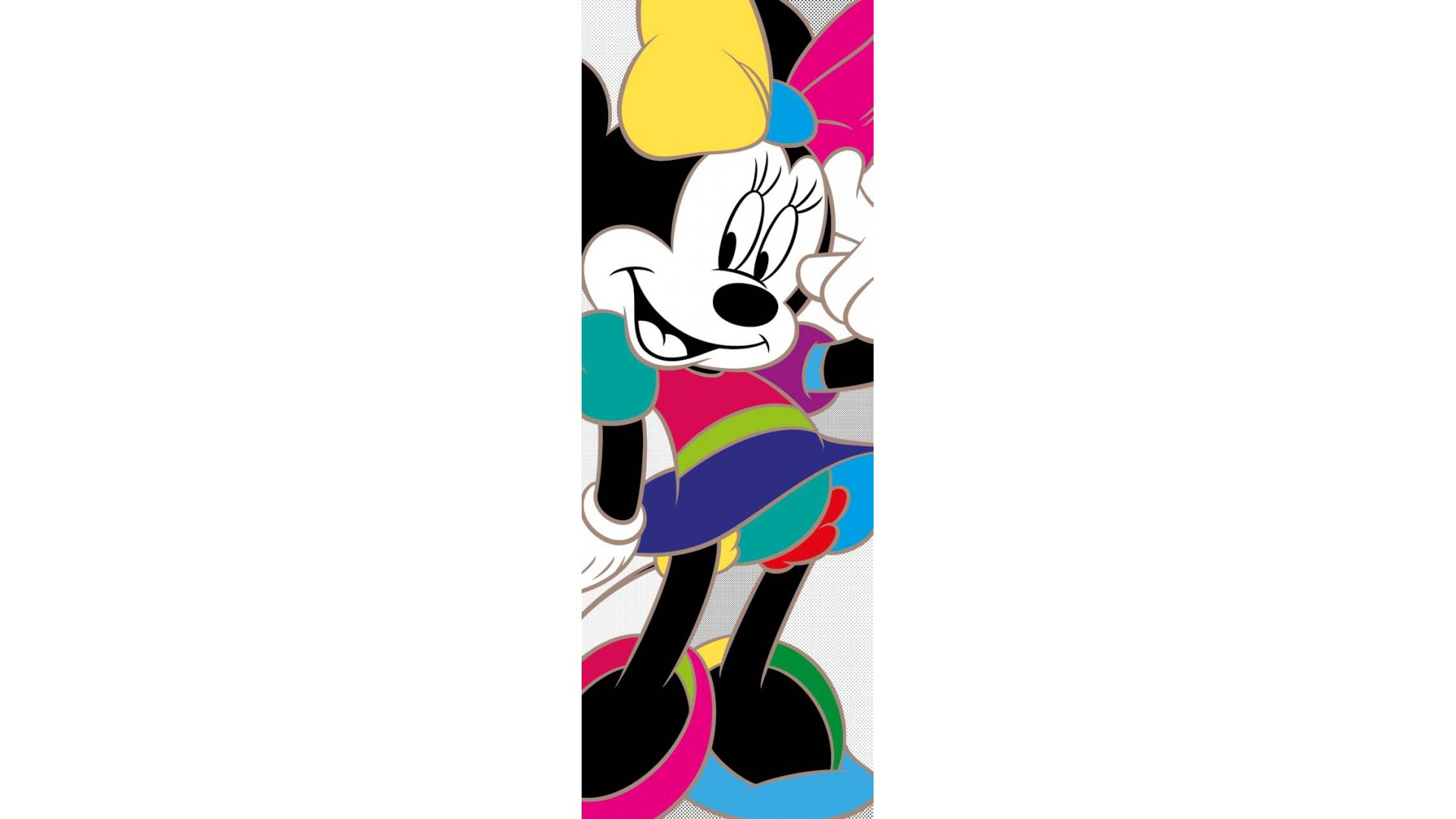 Poster mural Minnie colorée- Panoramique Disney - KOMAR