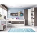 Chambre pour ado composition L001 avec lit gigogne - GLICERIO
