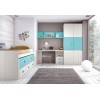 Chambre enfant complete composition L002 avec lit gigogne - GLICERIO