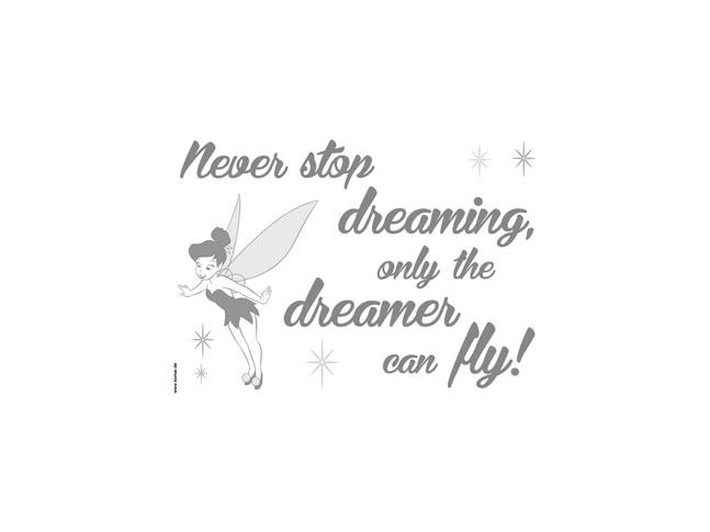 Stickers muraux Never stop dreaming - Panoramique Disney - KOMAR