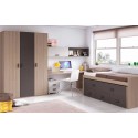 Chambre enfant garcon composition L004 avec lit gigogne - GLICERIO