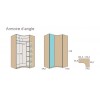 Chambre pour enfant composition L005 avec lit surélevé - GLICERIO