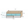 Chambre pour enfant composition L005 avec lit surélevé - GLICERIO