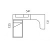 Chambre pour enfant composition L005 avec lit surélevé - GLICERIO
