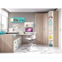 Chambre pour enfant composition L005 avec lit surélevé - GLICERIO