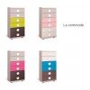 Chambre ado design composition L007 avec lit gigogne - GLICERIO