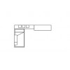 Chambre ado garcon composition L010 avec lit gigogne - GLICERIO