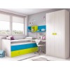 Chambre ado design composition L012 avec lit gigogne - GLICERIO