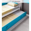 Chambre ado design composition L012 avec lit gigogne - GLICERIO