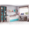 Chambre complète enfant composition L015 avec lit gigogne - GLICERIO
