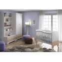 Chambre bébé design Bicouleur avec lit et armoire - GLICERIO