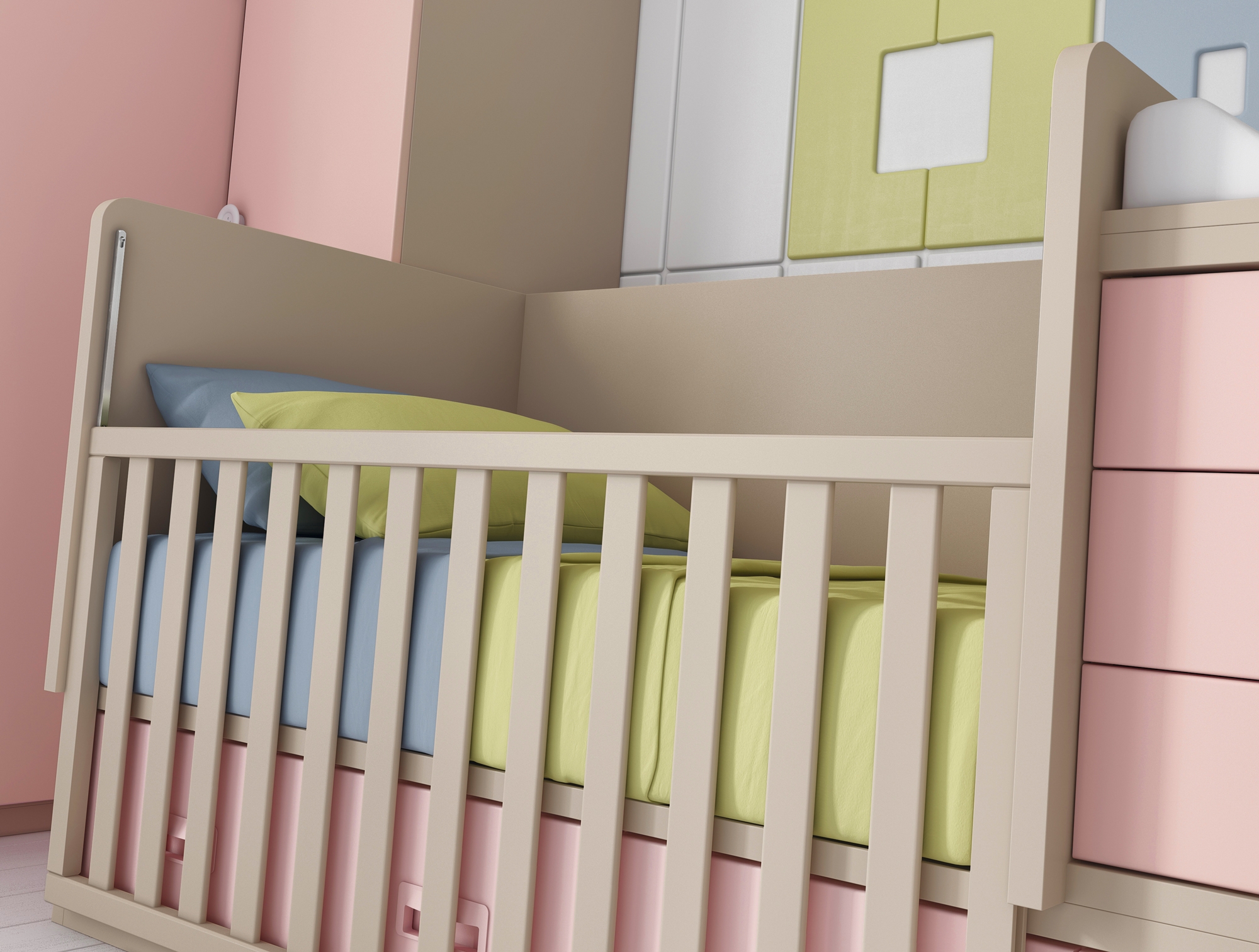 Chambre Bebe Fille Avec Un Lit Jumeaux Evolutif Glicerio So Nuit Chambre Bebe Fille Avec Un Lit Jumeaux Evolutif Glicerio So Nuit