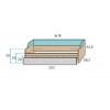 Chambre enfant complete composition L100 avec lit gigogne - GLICERIO