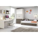 Chambre enfant complete composition L100 avec lit gigogne - GLICERIO