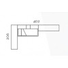 Chambre moderne ado composition L102 avec lit 3 coffres - GLICERIO