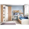 Chambre enfant originale composition L104 avec lit 3 coffres - GLICERIO