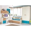 Chambre enfant garcon composition L105 avec lit gigogne - GLICERIO