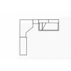 Chambre ado fille composition L110 avec lit 3 coffres - GLICERIO
