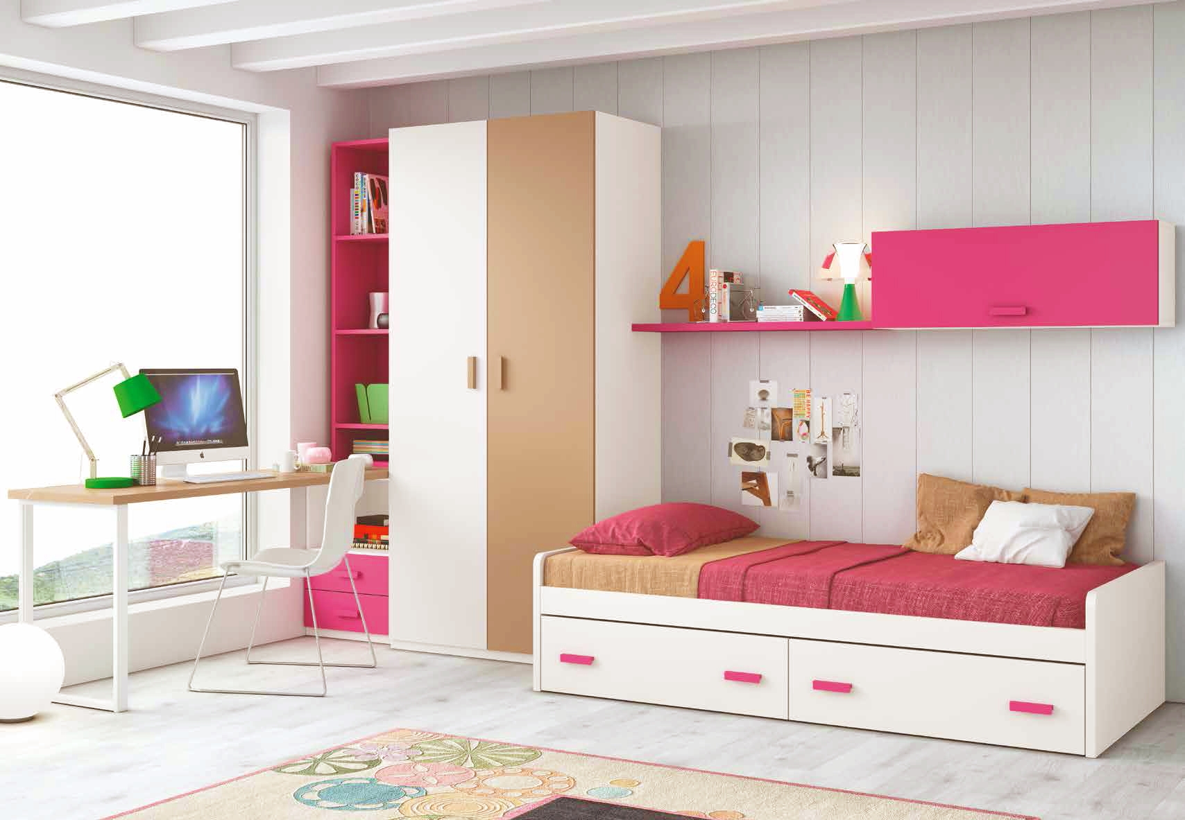  Chambre  pour ado fille  de  couleur peps GLICERIO SO NUIT