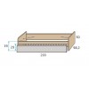 Chambre moderne ado composition L113 avec lit gigogne - GLICERIO