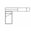 Chambre moderne ado composition L113 avec lit gigogne - GLICERIO