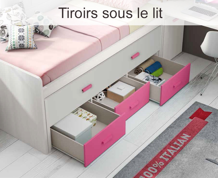 Lit superposé fille fun et très colorée - GLICERIO - SO NUIT