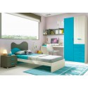 Chambre enfant avec lit 1 personne L301 avec lit 1 personne - GLICERIO