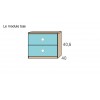 Chambre fille composition L303 avec lit 1 personne - GLICERIO