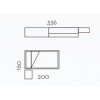 Chambre fille composition L305 avec lit 1 personne - GLICERIO